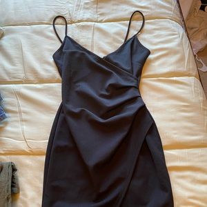 Black mini dress